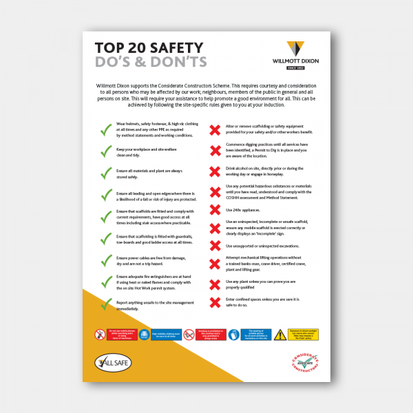Do’s and Don’ts Poster Construction